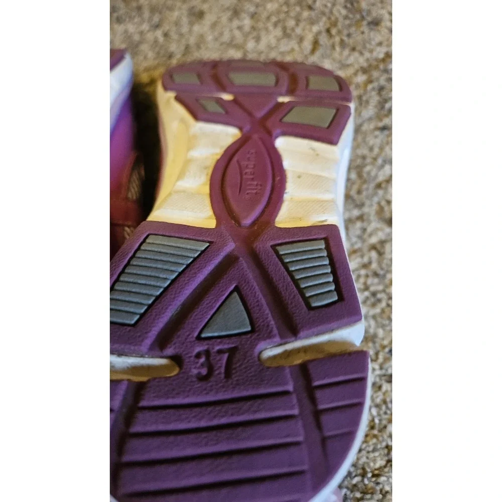 Superfit Kids Shoes Size 37 Purple Hook Loop Sneakers Lightweight Athletic EU 37